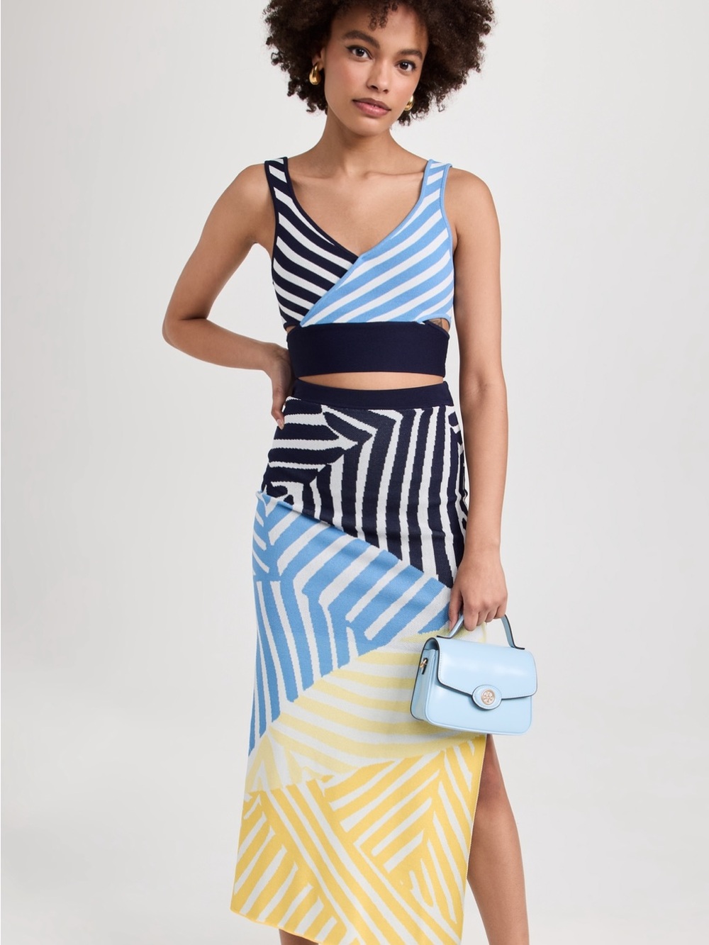 STAUD Striped Set - Karina Skirt & Trenton Top